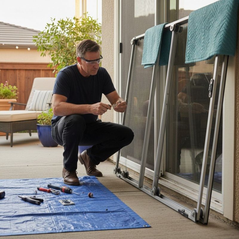 Patio Door Track Repair in Overland Park, KS