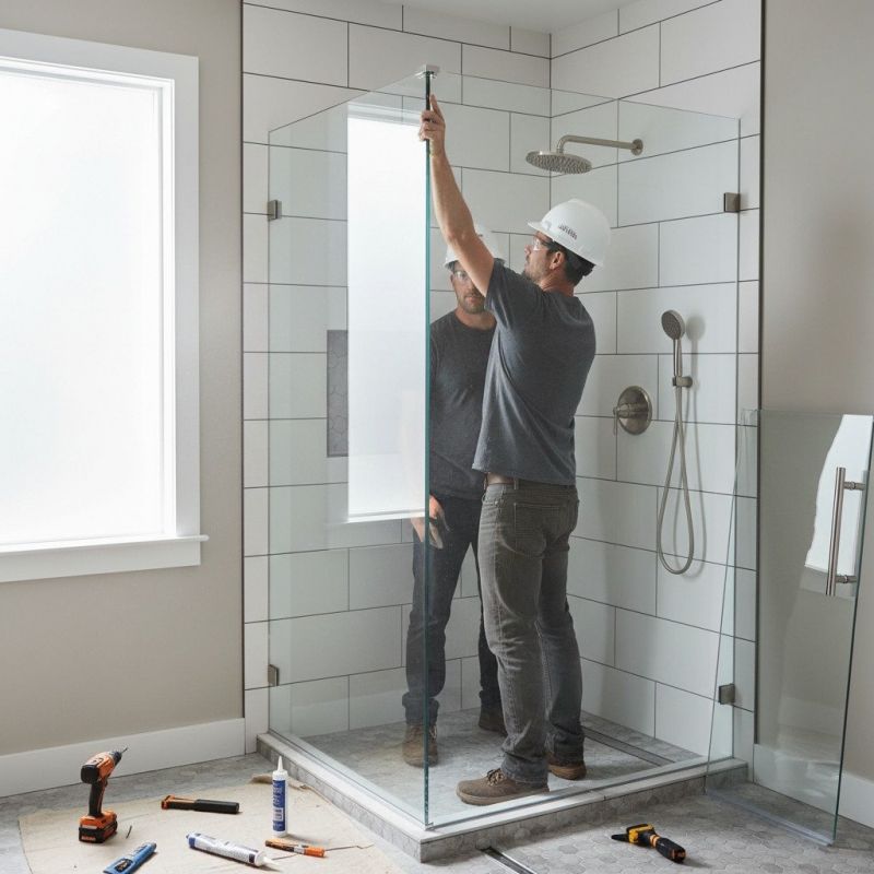 Glass Shower Door Installation in Conroe, TX