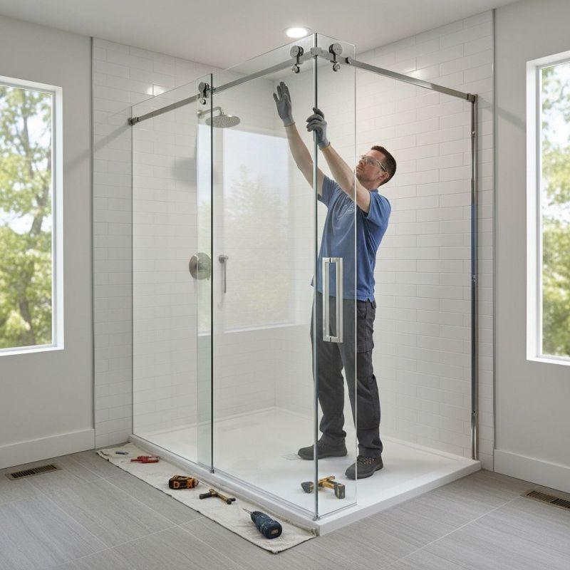 Glass Shower Door Installation in Denver County, CO