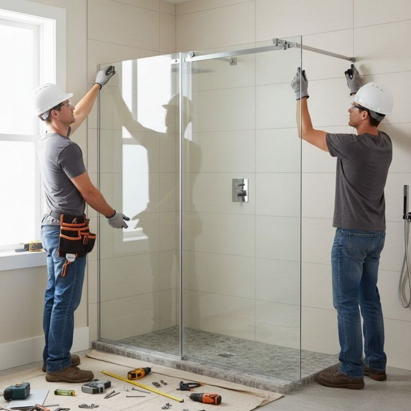 Glass Shower Door Installation in Longmont, CO