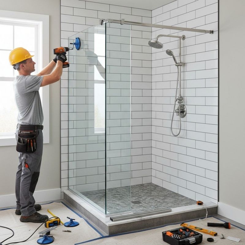 Shower Door Installation in Conroe, TX