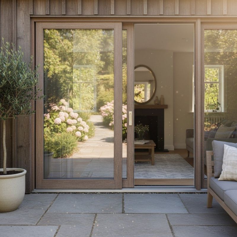 Wood Sliding Door Installation in Raleigh, NC